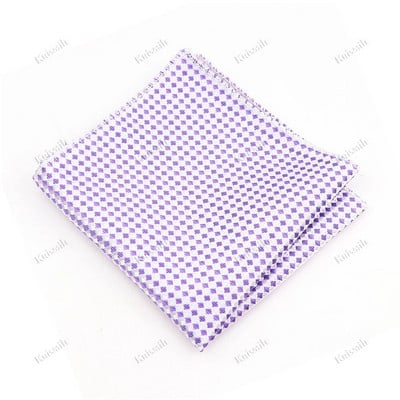 Jauns svītrains rūtains punktveida kabatlakats 23cm platums purpursarkani zils klasisks žakarda austs kabatas kvadrātveida smokings uzvalks krekls krūšu šalle