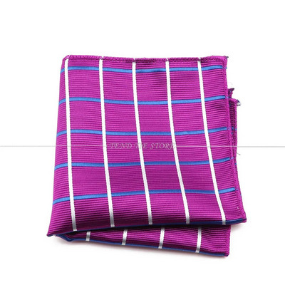 Divat új 22 cm-es poliészter zsebkendő klasszikus egyszerű formális férfi kék piros négyzet sál üzleti esküvői öltöny kiegészítők