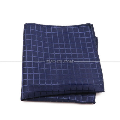 Divat új 22 cm-es poliészter zsebkendő klasszikus egyszerű formális férfi kék piros négyzet sál üzleti esküvői öltöny kiegészítők