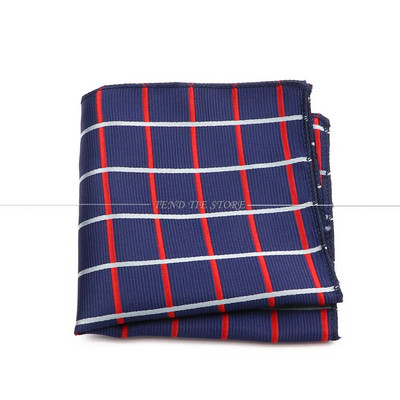 Divat új 22 cm-es poliészter zsebkendő klasszikus egyszerű formális férfi kék piros négyzet sál üzleti esküvői öltöny kiegészítők