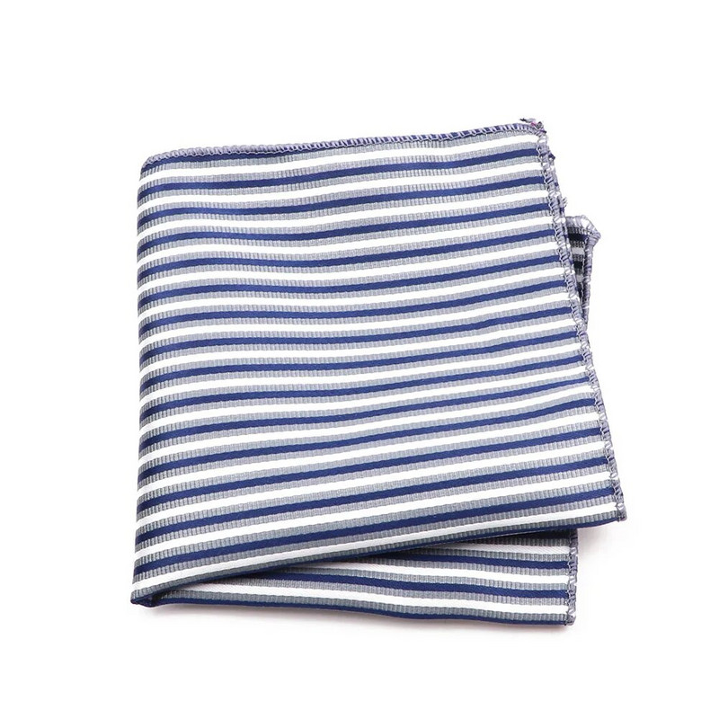 Divat új 22 cm-es poliészter zsebkendő klasszikus egyszerű formális férfi kék piros négyzet sál üzleti esküvői öltöny kiegészítők