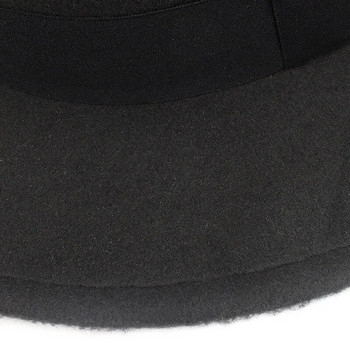 Χειμερινή Φθινοπωρινή Απομίμηση Μάλλινες Γυναίκες Άντρες Γυναίκες Fedora Top Jazz Καπέλο European American Round Caps Bowler μονόχρωμα καπέλα