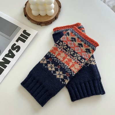 Zimske rukavice bez prstiju Ženske anime rukavice Ženske retro pletene rukavice Zimski grijači Rukavice za zapešća Rukavice za žene