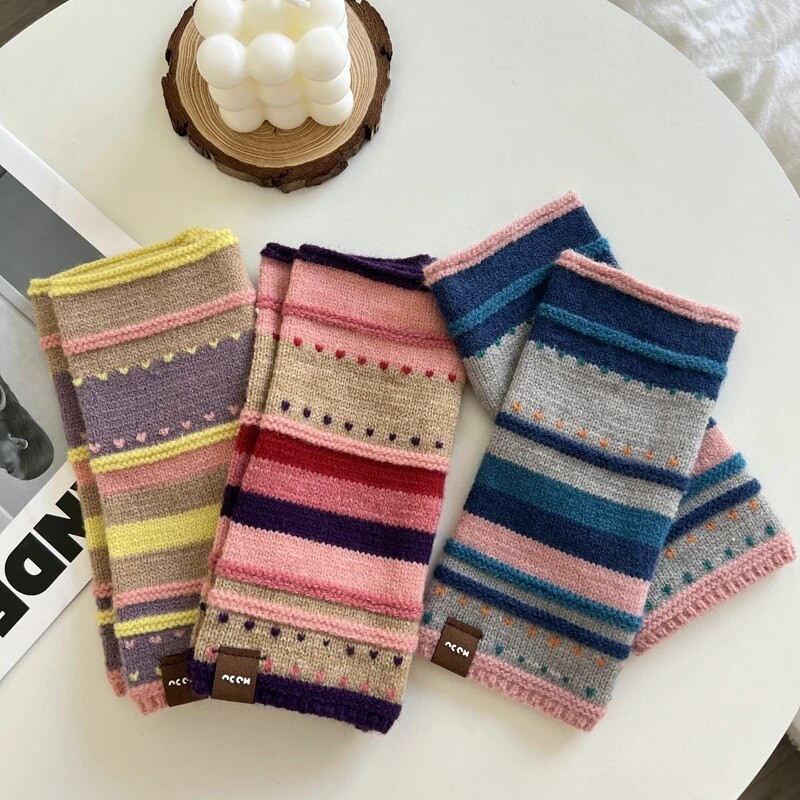 Zimske rukavice bez prstiju Ženske anime rukavice Ženske retro pletene rukavice Zimski grijači Rukavice za zapešća Rukavice za žene