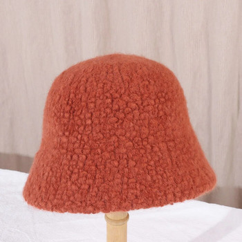 Νέο γυναικείο καπέλο χειμωνιάτικο 2021 Felt αρνίσιο μαλλί για κορίτσι φθινοπωρινό και χειμώνα μόδας Γούνινο καπέλο χιπ χοπ παναμά με λευκό καπέλο