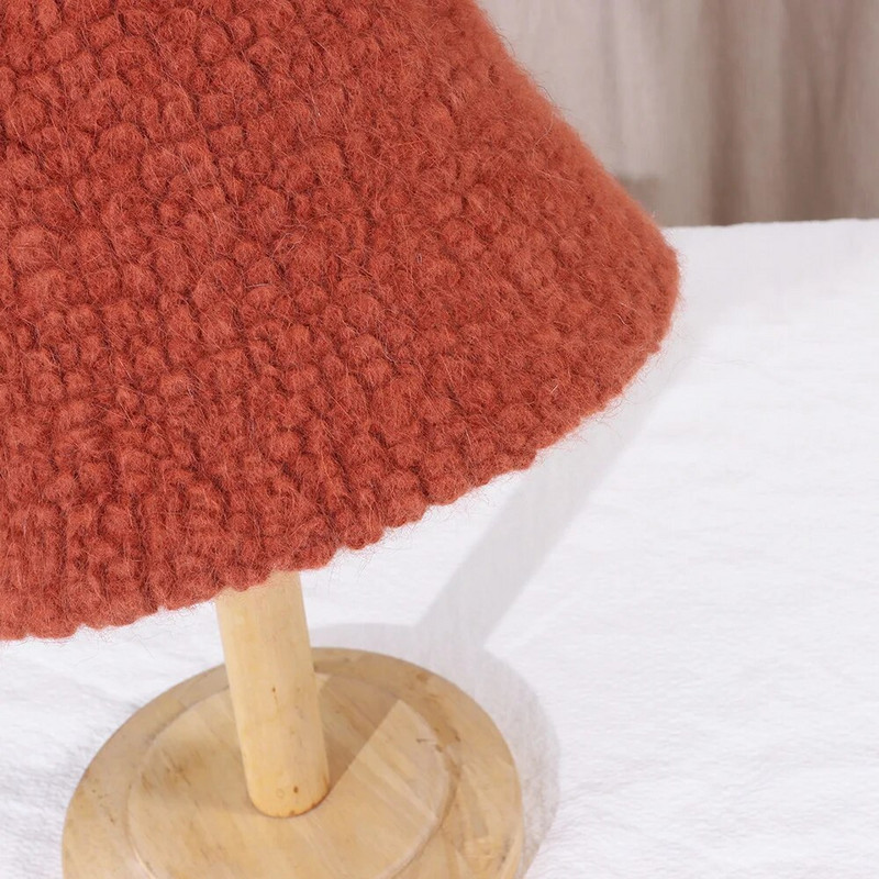 Nauja 2021 m. moteriška žieminė kepurė Veltinis ėrienos vilna mergaitei rudens ir žiemos mados Kailinė panama hip-hop kepurė nuo balto kepuraitės