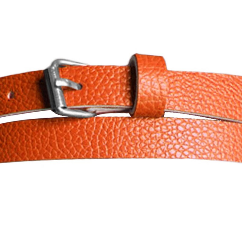 Djevojka Dama Remen Uzak tanki kožni remen Ženski dodaci Boje slatkiša Metalna kopča Proljetni dar Novi ženski mali remen