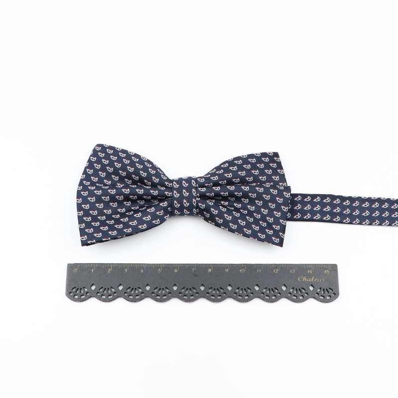 Poliestera vīriešu tauriņš ziedu rūtains svītrains velosipēdu tauriņš zils kaklasaite mīksts tauriņš dekoratīvs raksts krāsu kaklasaites vairumtirdzniecība