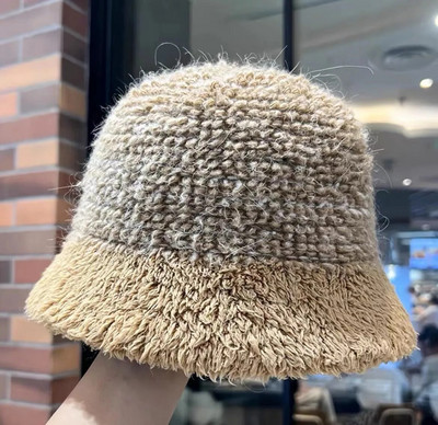 Japanska plišana kapa, pletena kapa, šešir za umivaonik koji odgovara bojama za jesen i zimu 2023., topla ribarska kapa za zaštitu ušiju