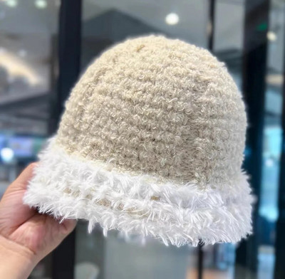 Japanska plišana kapa, pletena kapa, šešir za umivaonik koji odgovara bojama za jesen i zimu 2023., topla ribarska kapa za zaštitu ušiju