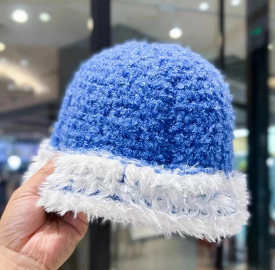 Japanska plišana kapa, pletena kapa, šešir za umivaonik koji odgovara bojama za jesen i zimu 2023., topla ribarska kapa za zaštitu ušiju