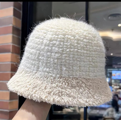 Japanska plišana kapa, pletena kapa, šešir za umivaonik koji odgovara bojama za jesen i zimu 2023., topla ribarska kapa za zaštitu ušiju
