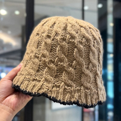 Japanska plišana kapa, pletena kapa, šešir za umivaonik koji odgovara bojama za jesen i zimu 2023., topla ribarska kapa za zaštitu ušiju
