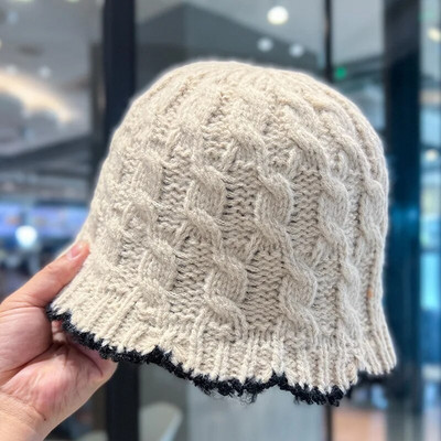 Japanska plišana kapa, pletena kapa, šešir za umivaonik koji odgovara bojama za jesen i zimu 2023., topla ribarska kapa za zaštitu ušiju