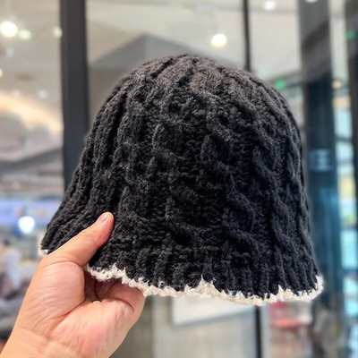 Japanska plišana kapa, pletena kapa, šešir za umivaonik koji odgovara bojama za jesen i zimu 2023., topla ribarska kapa za zaštitu ušiju
