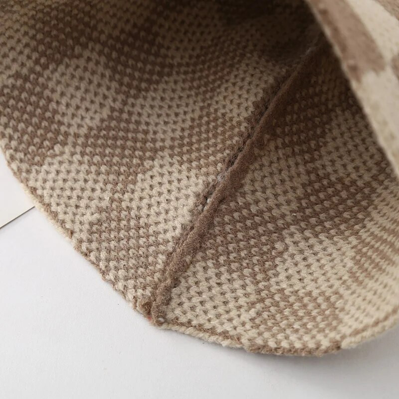 Jaunas korejiešu rokām darinātas tamborētas cepures pavasara vasara mīkstas saules cepures sieviešu kausa cepures rūtainas bobs zvejnieka cepures sievietēm Panamas