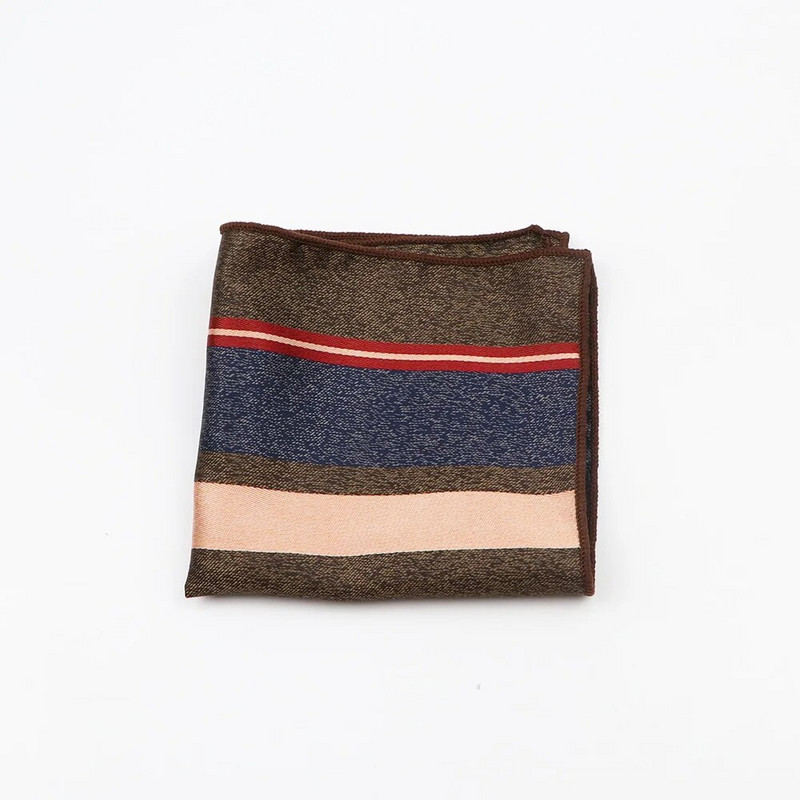 Jauns 24cm*24cm Paisley poliestera vīriešu šalle, modes retro svītrains kabatlakats smokings kāzu dāvanu aksesuāri