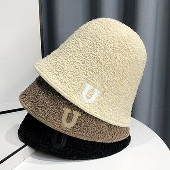 MAXSITI U Winter Chenille Bucket Καπέλο για Γυναικείο καπέλο 2023 Fashion Keep Warm Συμπαγές καπό Casual καπέλα λεκάνης για γυναικείο καπέλο