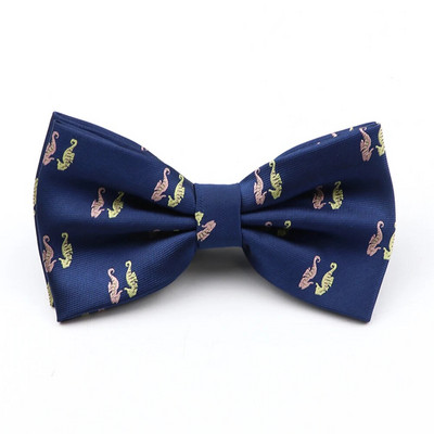 Vīriešu modes tauriņš Dzīvnieku astronautu ziedu poliestera tauriņš Augstas kvalitātes bule regulējams tauriņš tauriņš festivāla dāvana