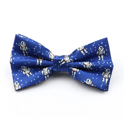 Vīriešu modes tauriņš Dzīvnieku astronautu ziedu poliestera tauriņš Augstas kvalitātes bule regulējams tauriņš tauriņš festivāla dāvana