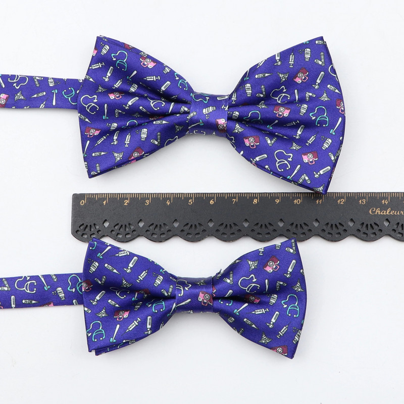 Vīriešu modes tauriņš Dzīvnieku astronautu ziedu poliestera tauriņš Augstas kvalitātes bule regulējams tauriņš tauriņš festivāla dāvana