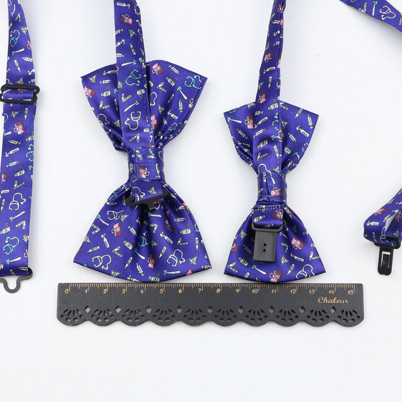 Vīriešu modes tauriņš Dzīvnieku astronautu ziedu poliestera tauriņš Augstas kvalitātes bule regulējams tauriņš tauriņš festivāla dāvana