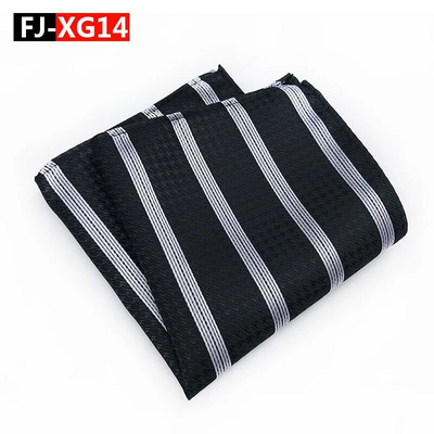 25*25 cm-es divatos sokoldalú sötétkék, tömör csíkos kockás poliészter zseb négyzet férfi női kauzális zsebkendő kiegészítők