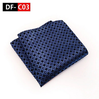 25*25 cm Trendi Business Wine Sötétkék tömör csíkos poliészter zseb négyzet férfi vőlegény esküvői party alkalmi zsebkendő