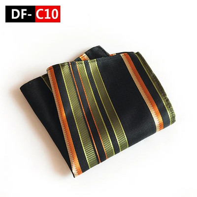 25*25 cm Trendi Business Wine Sötétkék tömör csíkos poliészter zseb négyzet férfi vőlegény esküvői party alkalmi zsebkendő