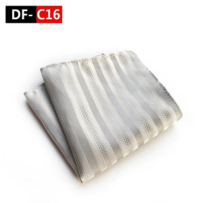 25*25 cm Trendi Business Wine Sötétkék tömör csíkos poliészter zseb négyzet férfi vőlegény esküvői party alkalmi zsebkendő