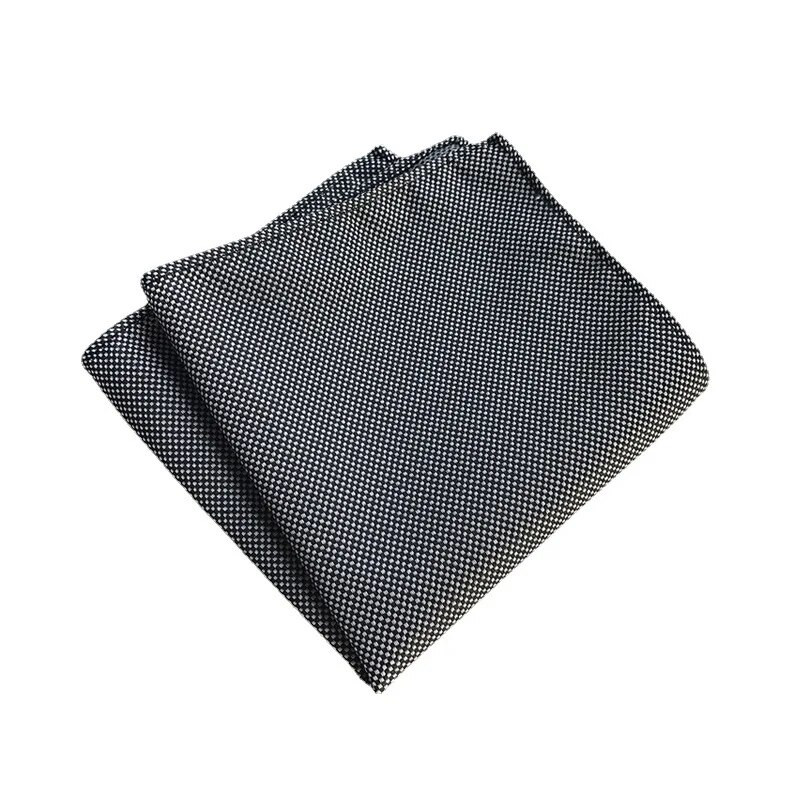 25*25 cm Trendi Business Wine Sötétkék tömör csíkos poliészter zseb négyzet férfi vőlegény esküvői party alkalmi zsebkendő