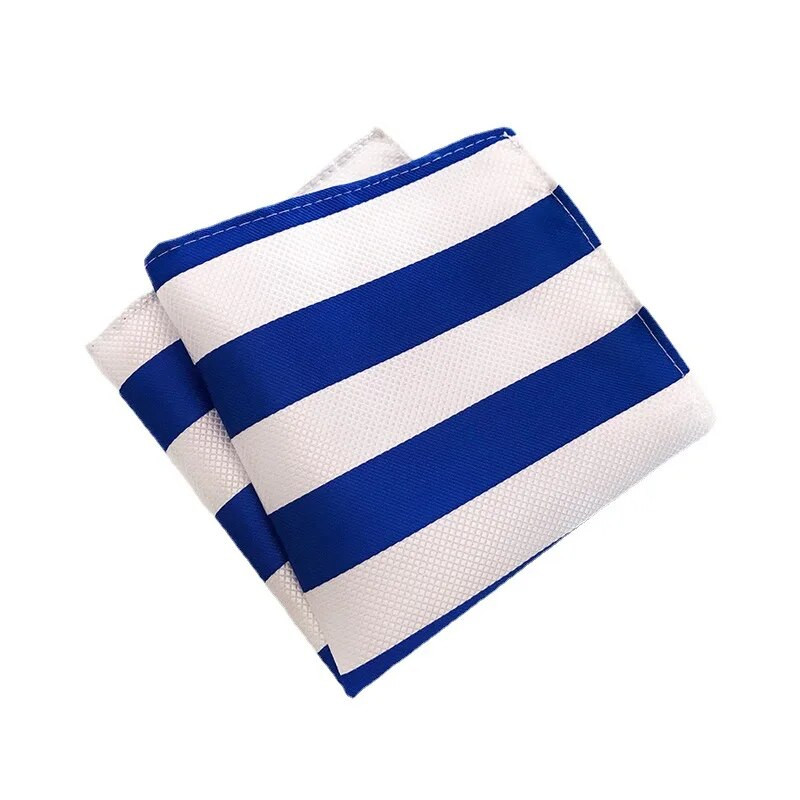 25*25 cm više stilova, modni svestrani prugasti poliesterski džepni kvadrat za muškarce i žene, poslovni rupčić za bankete
