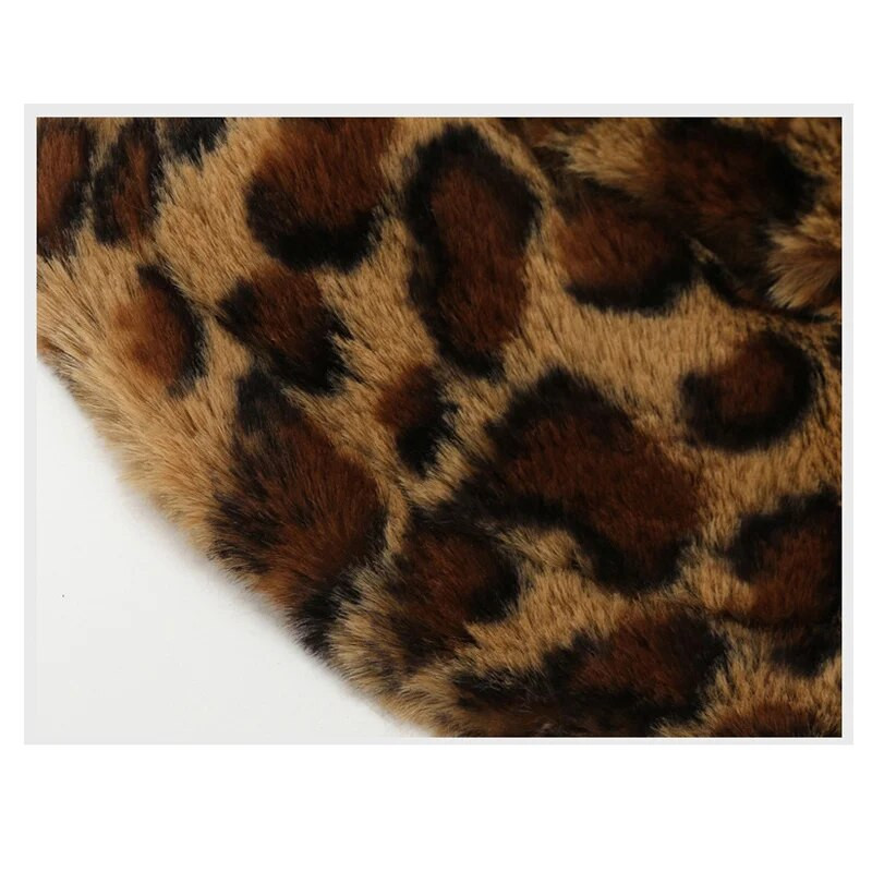 Žieminės moteriškos kepuraitės Žvejo rudeninė kepurė Moteris šilta Panama Leopardas Zebra dirbtinis kailis Storos mergaičių kepurės moterims kibirai
