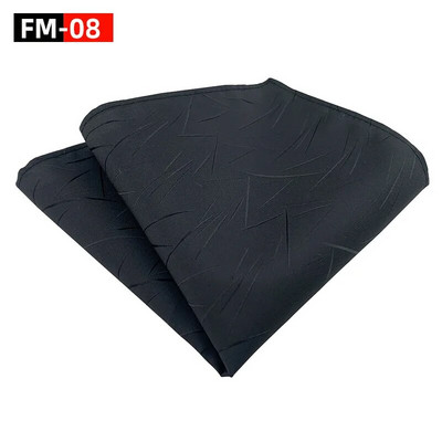 25*25 cm, modni, elegantni tamnoplavi crni vinski jednobojni karirani poliesterski džepni rupčić za muškarce, žene, banketne rupčiće