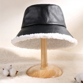 Šilta vilnonė žvejų kepurė moterims, stora dangtelis, apverčiamos žiemos rudens senovinės kepurės