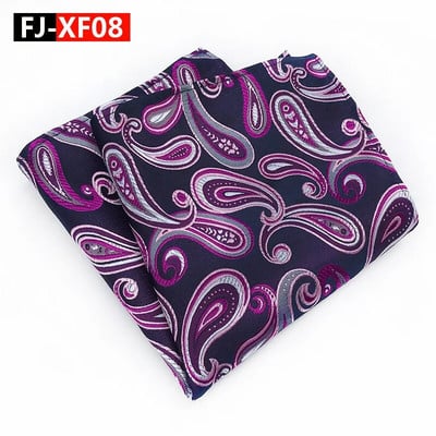 25*25cm New Tide Paisley Caju Poliester Patrat de buzunar pentru bărbați Mire Nuntă Casual Batistă Costum Accesorii