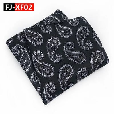 25*25cm New Tide Paisley Caju Poliester Patrat de buzunar pentru bărbați Mire Nuntă Casual Batistă Costum Accesorii