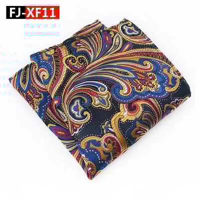 25*25cm New Tide Paisley Caju Poliester Patrat de buzunar pentru bărbați Mire Nuntă Casual Batistă Costum Accesorii