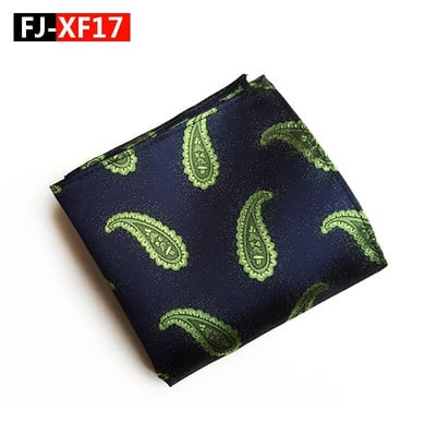 25*25cm New Tide Paisley Caju Poliester Patrat de buzunar pentru bărbați Mire Nuntă Casual Batistă Costum Accesorii