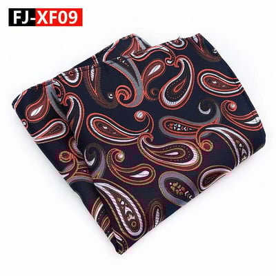 25*25cm New Tide Paisley Caju Poliester Patrat de buzunar pentru bărbați Mire Nuntă Casual Batistă Costum Accesorii