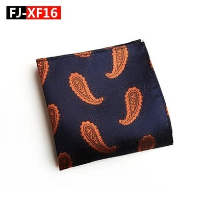 25*25cm New Tide Paisley Caju Poliester Patrat de buzunar pentru bărbați Mire Nuntă Casual Batistă Costum Accesorii
