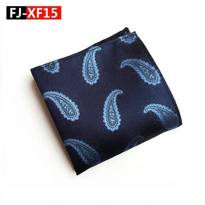 25*25cm New Tide Paisley Caju Poliester Patrat de buzunar pentru bărbați Mire Nuntă Casual Batistă Costum Accesorii
