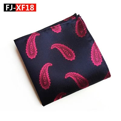 25*25cm New Tide Paisley Caju Poliester Patrat de buzunar pentru bărbați Mire Nuntă Casual Batistă Costum Accesorii