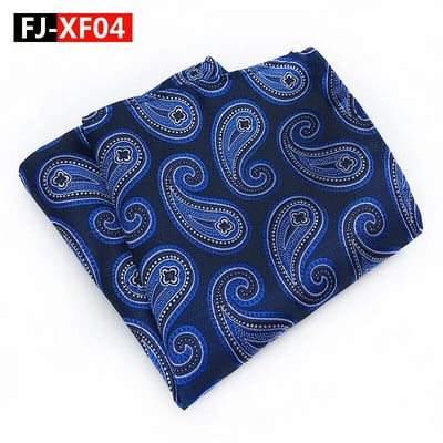 25*25cm New Tide Paisley Caju Poliester Patrat de buzunar pentru bărbați Mire Nuntă Casual Batistă Costum Accesorii
