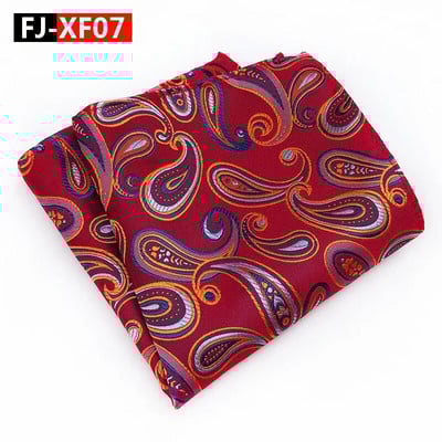 25*25cm New Tide Paisley Caju Poliester Patrat de buzunar pentru bărbați Mire Nuntă Casual Batistă Costum Accesorii