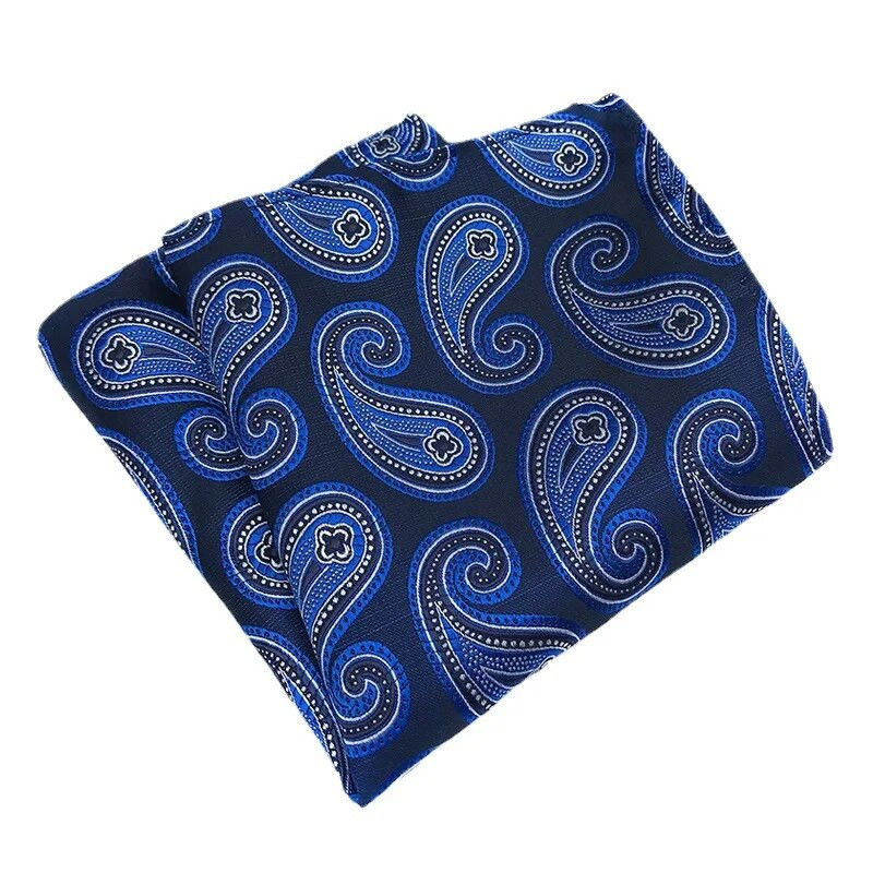 25*25cm New Tide Paisley Caju Poliester Patrat de buzunar pentru bărbați Mire Nuntă Casual Batistă Costum Accesorii
