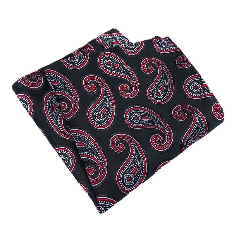 25*25cm New Tide Paisley Caju Poliester Patrat de buzunar pentru bărbați Mire Nuntă Casual Batistă Costum Accesorii