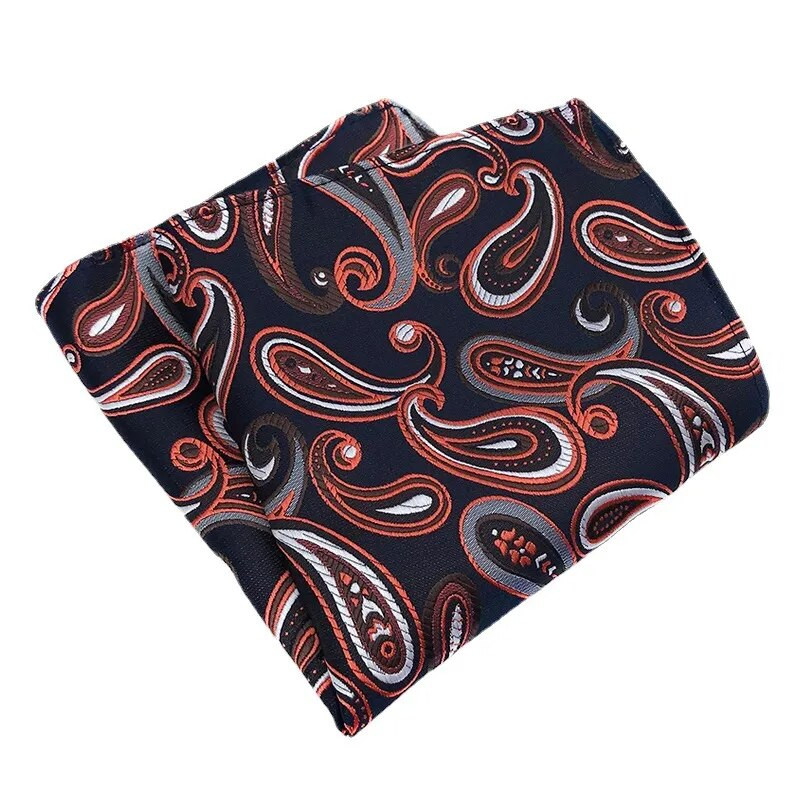 25*25cm New Tide Paisley Caju Poliester Patrat de buzunar pentru bărbați Mire Nuntă Casual Batistă Costum Accesorii