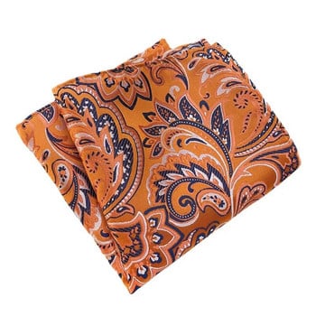 25*25cm Fashion Trendy Ρετρό φλοράλ πολυεστερικό τετράγωνο τσέπης για άντρας Γυναίκα Αξεσουάρ μαντήλι μαντηλιού για επαγγελματικό πάρτι