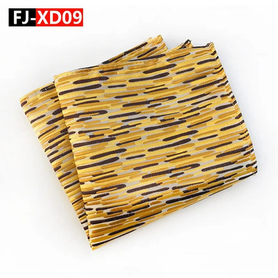 25*25 cm-es virágos töredékek pontozott poliészter jacquard zsebnégyzet férfi vőlegény esküvőjének üzleti alkalmi zsebkendő